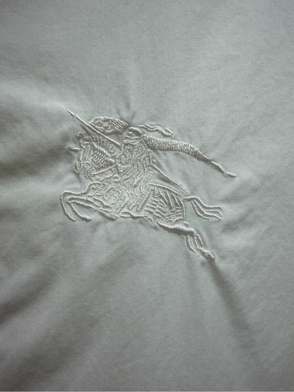 Burberry Brit Tunic Popover Top Long Sleeve Embroidered Logo Cotton White Size S - Picture 7 of 12